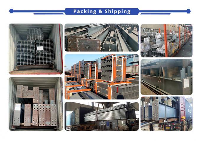 Warm gegalvaniseerd geverfd staalconstructie magazijngebouw professionele industriële schuur 8
