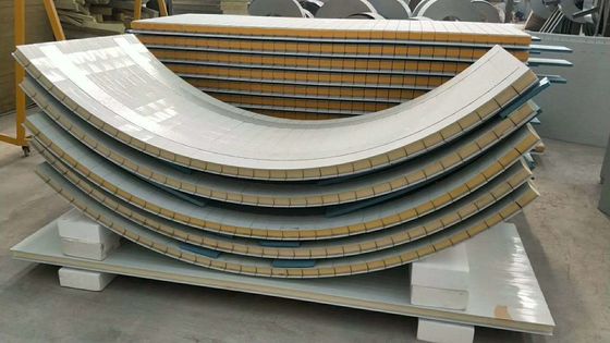 Round Sandwich Panel Corner Outside PUF Partition Panel Wall
