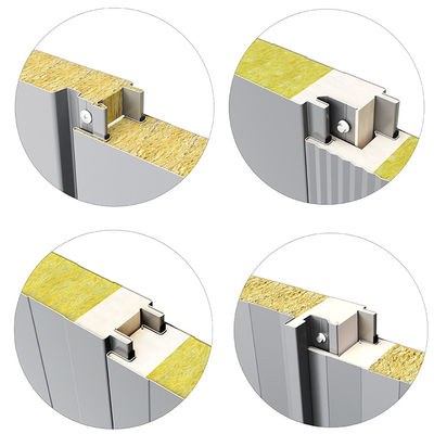 Insulated Wall Glasswool Sandwich Panel Waterproof Rustproof Soundproof