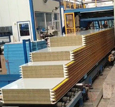 Rockwool PU Insulated Panel Sandwich Panel Cladding For Roof And Wall