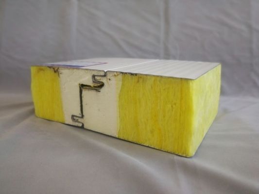 Thermal Insulation Glasswool Sandwich Panel 100mm Custom