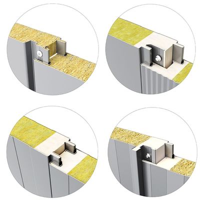 Fiber Glasswool Structural Sandwich Panels Sheets For Roof 75mm