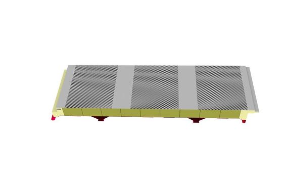 100kg/M3 Rockwool Sandwich Panel Wall Sound Proofing 100mm