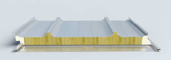 50mm Thickness Rockwool Sandwich Panel CE Certificate