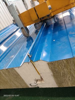 Waterproof Rockwool Sandwich Panel 50mm For Wall And Roof
