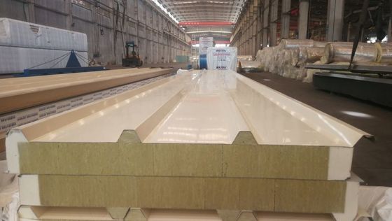 Superior Fireproof Modern Rockwool Sandwich Panel Density Soundproof Waterproof 1000mm