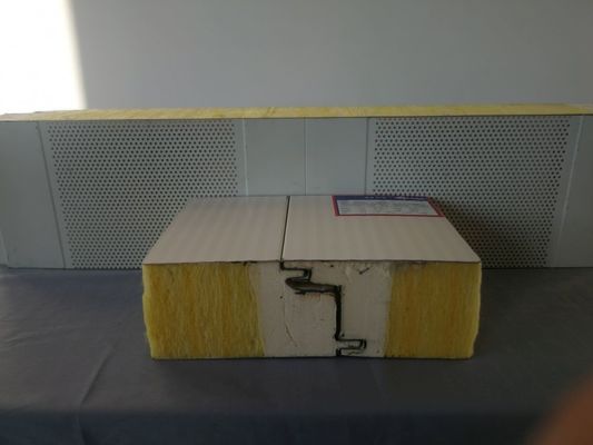 Fireproof Foam Glasswool Sandwich Panel For Wall Roof PU Sealing