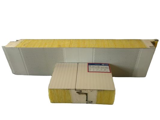 Thickness 100mm Acoustic Sandwich Panel With Prepainted Surface