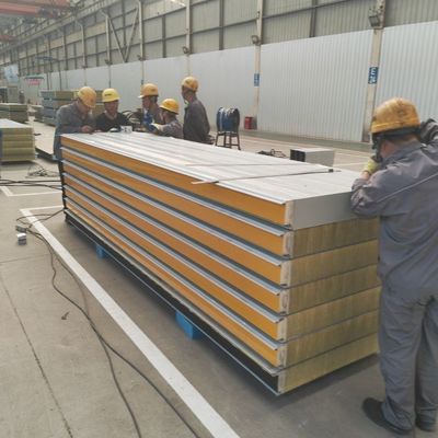 High Durability Sandwich Panel Rockwool Resistance Moisture And Fire