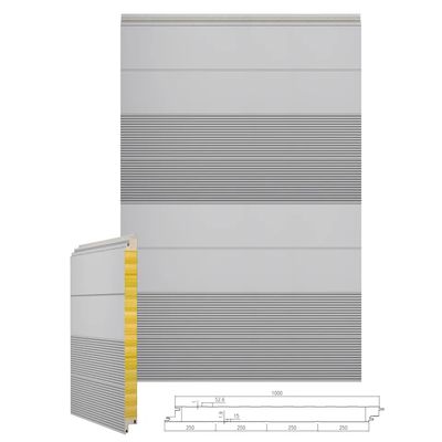 Innovative Technology rockwool sandwich panel Superior Fireproof Insulation