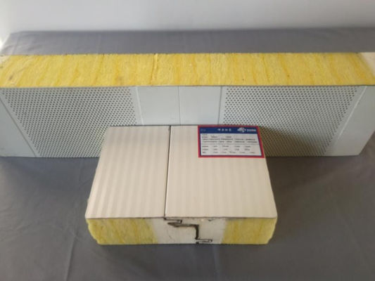 Strong Durable Foam Glasswool Sandwich Panel Color Steel Exterior Wall Roof 200mm Thickness
