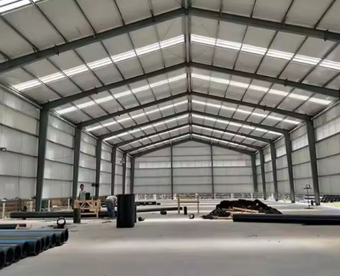 Quick Build Steel Warehouse Building Hot Dip Galvanized And Painted Design For Storage