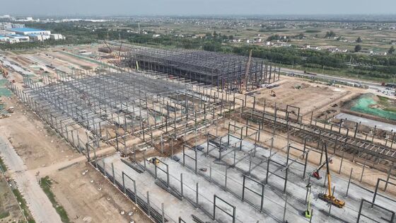 Section‑assembled Metal Industrial Construction Wide Clear Span Detachable Frames Used For Machine Workshop Storage Depot And Goods‑packaging Plant