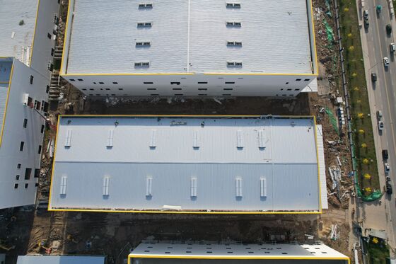 Portable disassembled metal building set industrial workshop freight storage house factory showroom outdoor material stacking yard