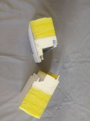 Modern Fibreglass Foam Sandwich Panel Insulation Board 64kg/M3