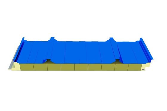50mm Rockwool Fire Resistant Sandwich Panels Cold Storage Thermal Insulation