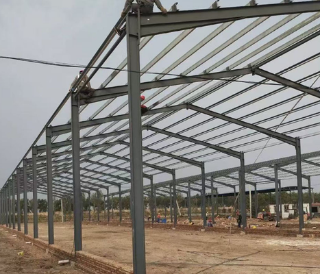 China Steel Structure Manufacturer Custom Portal Frame Workshop Structural Drawings Panel Layout Drawings Installation Manual Remote Technical Support Prefab Metal Factory Building